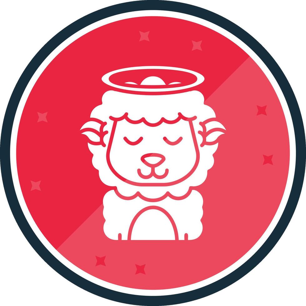 Angel Glyph verse Icon vector