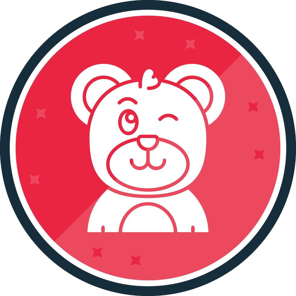 Wink Glyph verse Icon vector