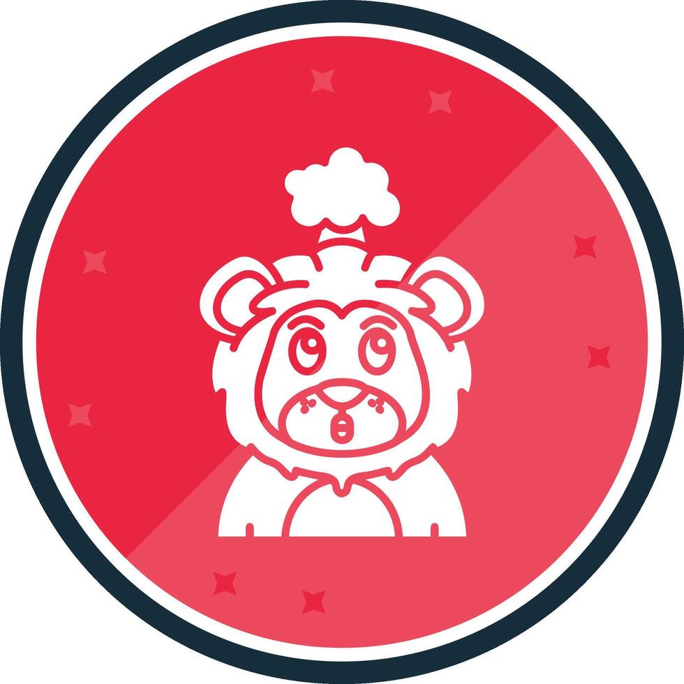 Exploding Glyph verse Icon vector