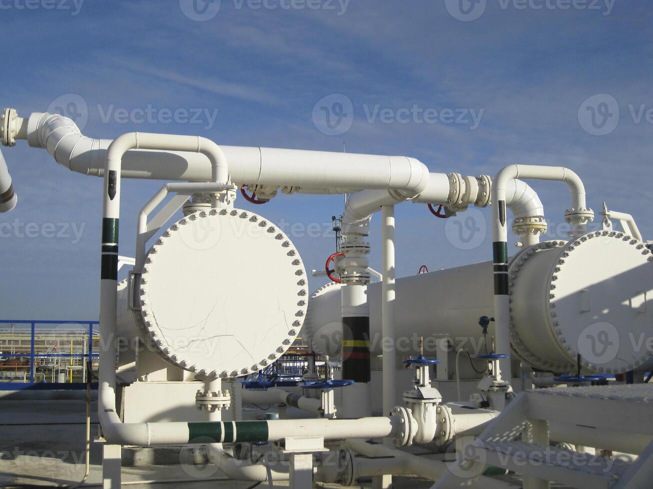 Heat exchangers in a refinery photo