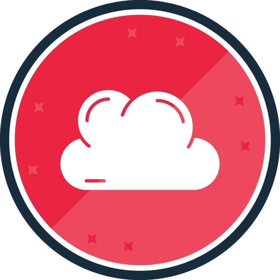 Cloud Glyph verse Icon vector