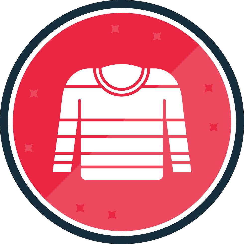 Jumper Glyph verse Icon vector