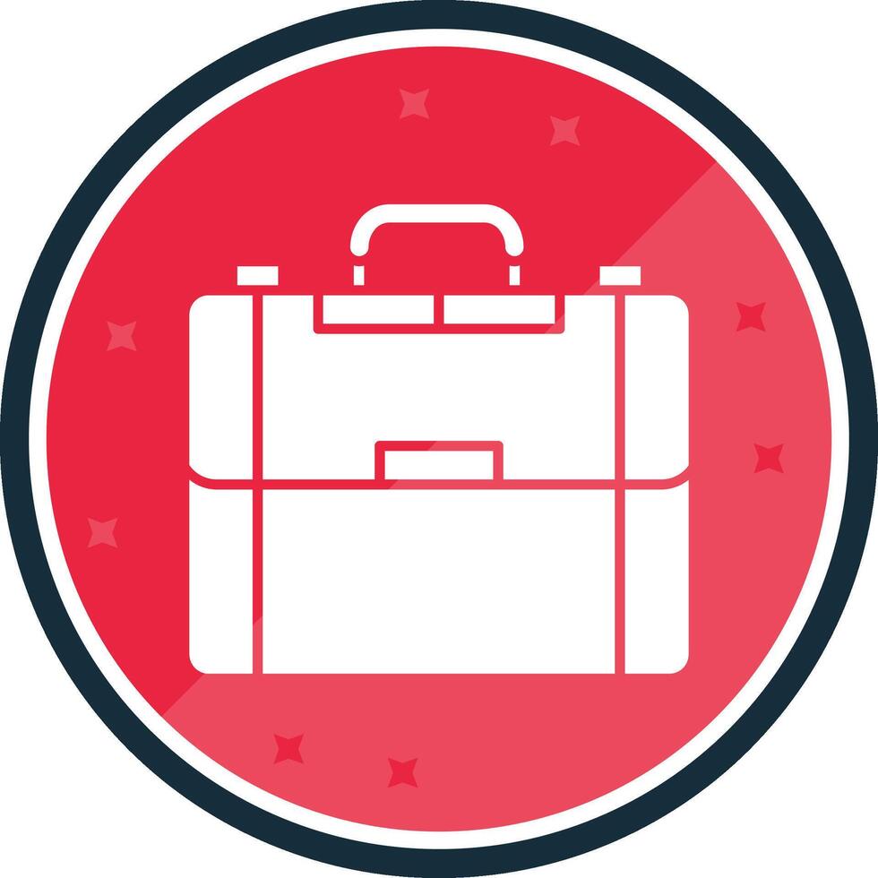 Briefcase Glyph verse Icon vector