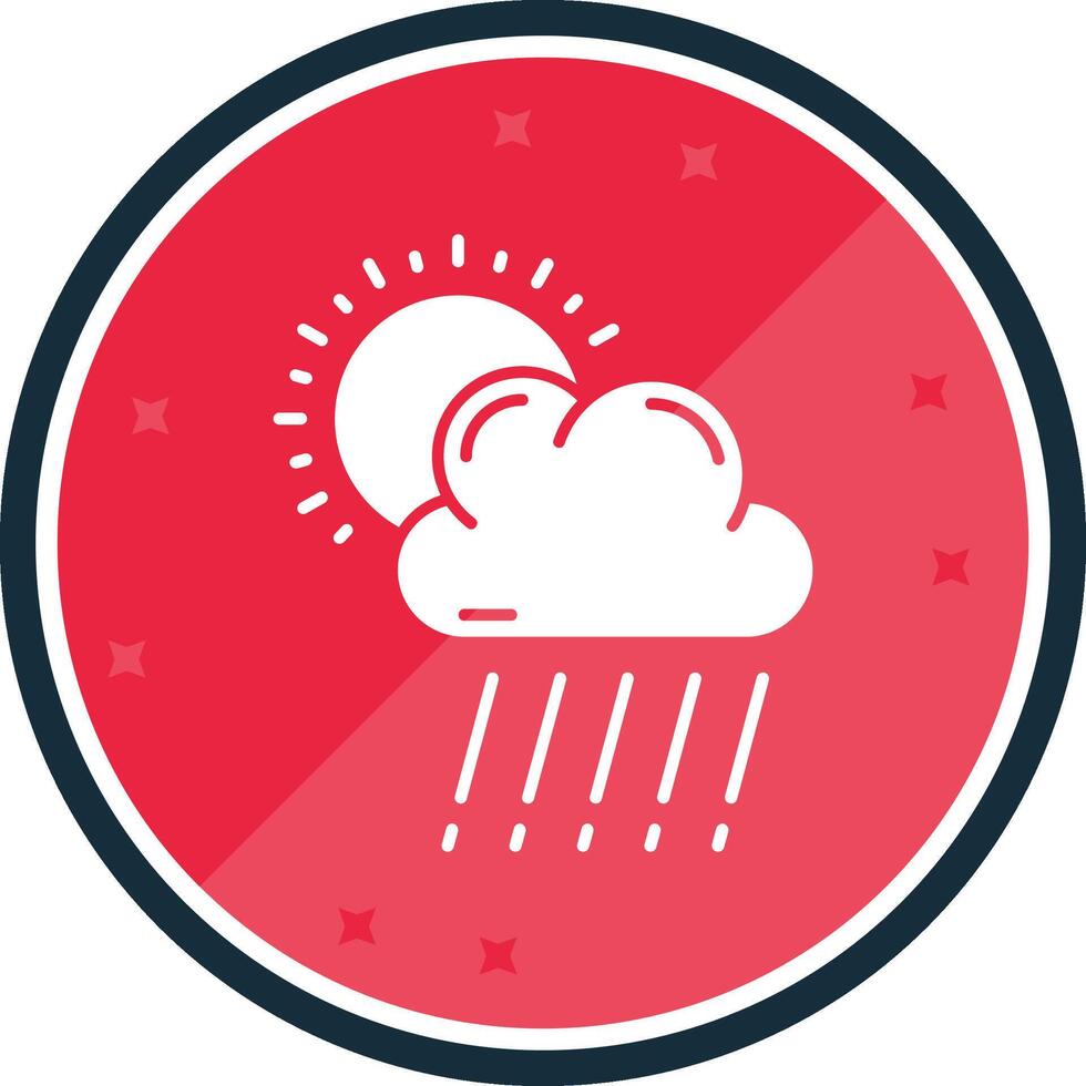 rain Glyph verse Icon vector