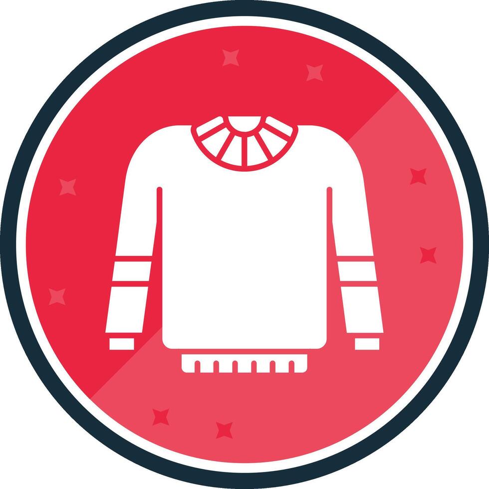 Sweater Glyph verse Icon vector