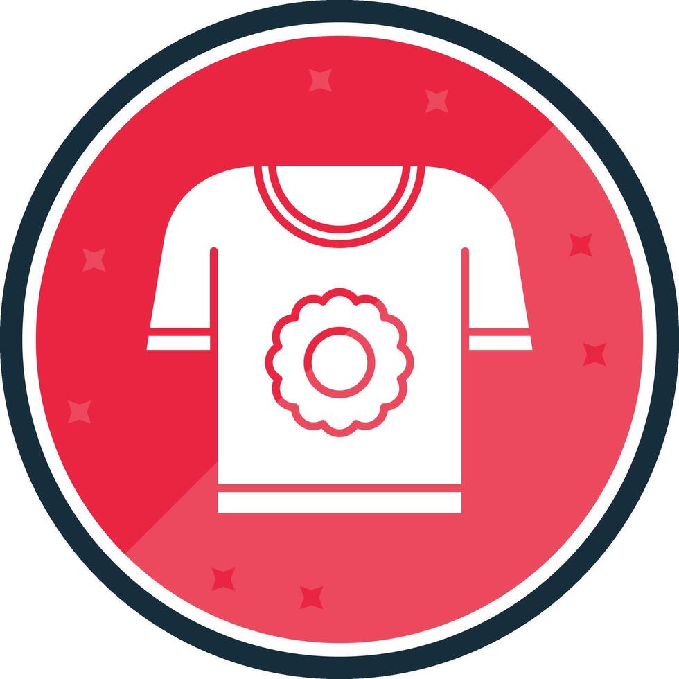 T shirt Glyph verse Icon vector