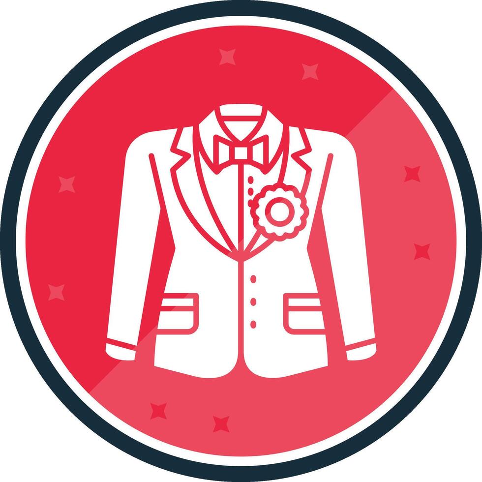 Groom suit Glyph verse Icon vector