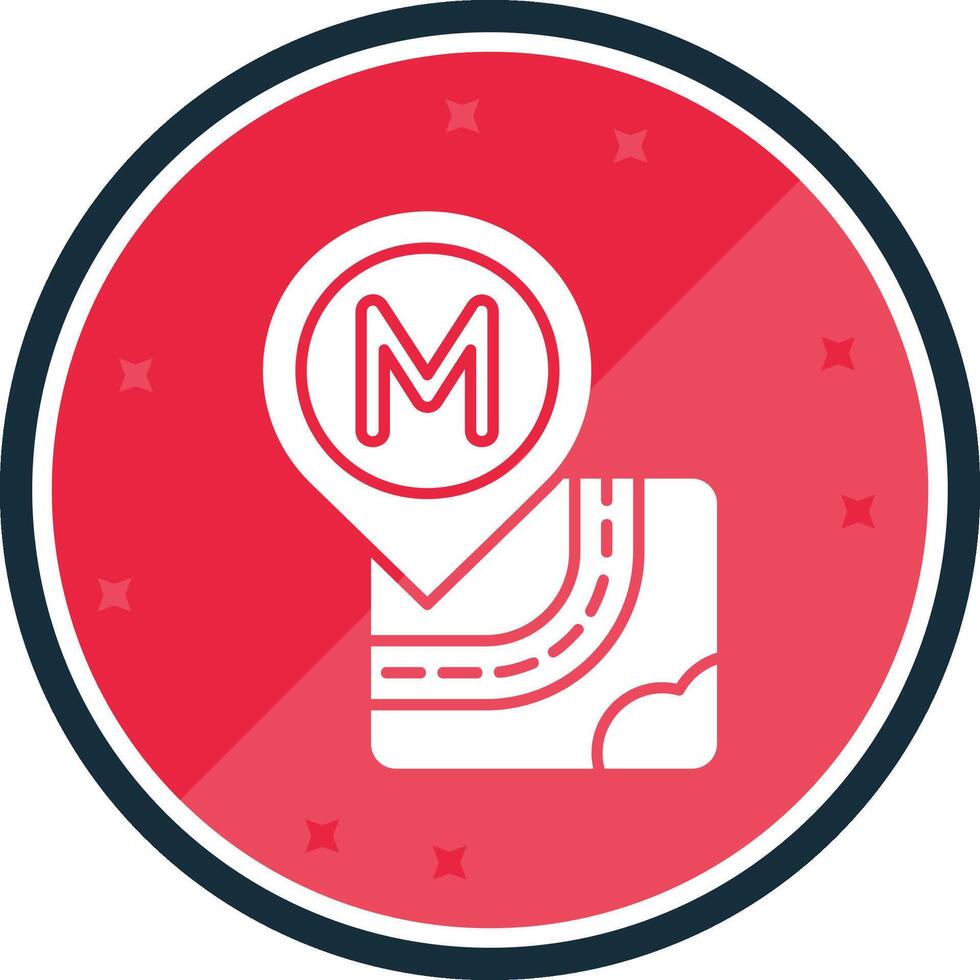 Public Glyph verse Icon vector