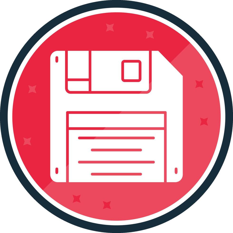 Floppy disk Glyph verse Icon vector