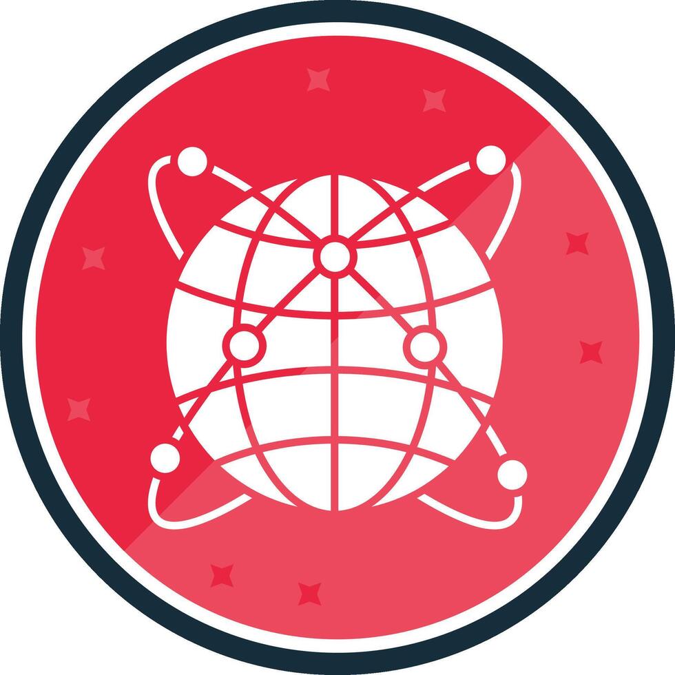 Internet Glyph verse Icon vector