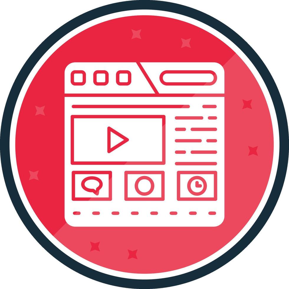 Website Glyph verse Icon vector