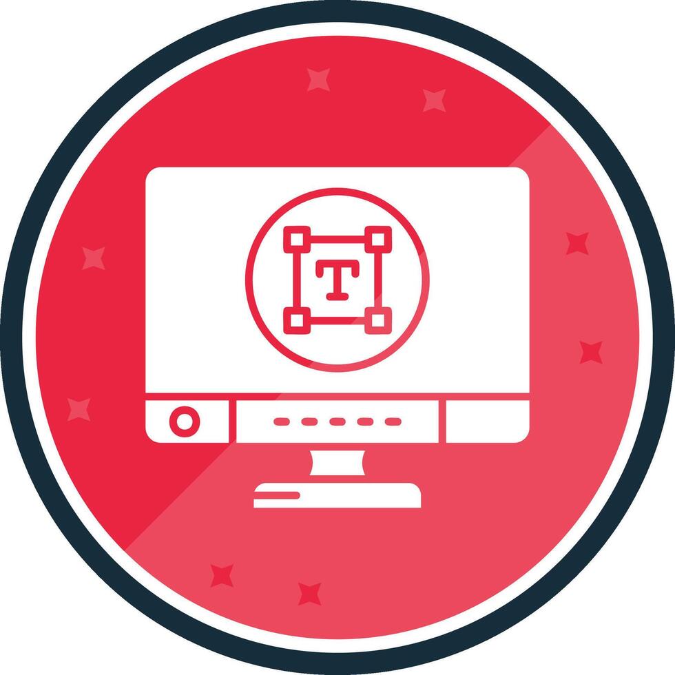 Type Glyph verse Icon vector