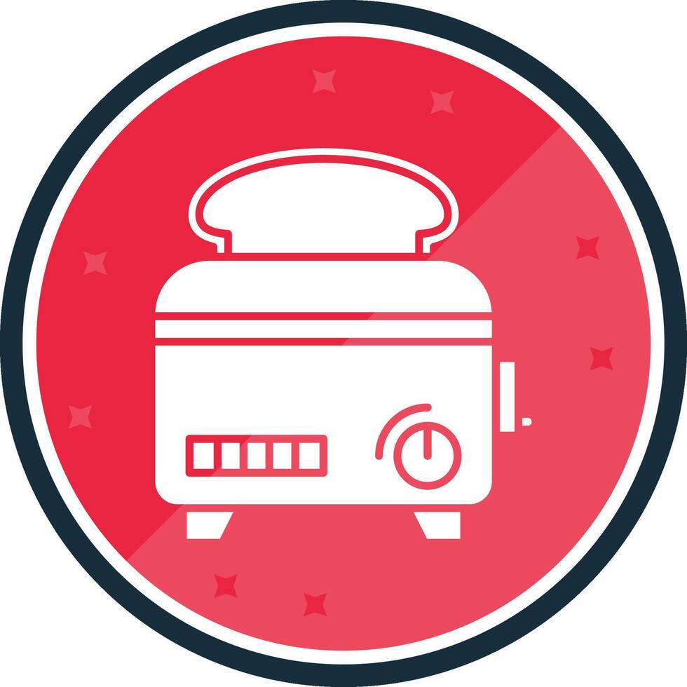 Toaster Glyph verse Icon vector