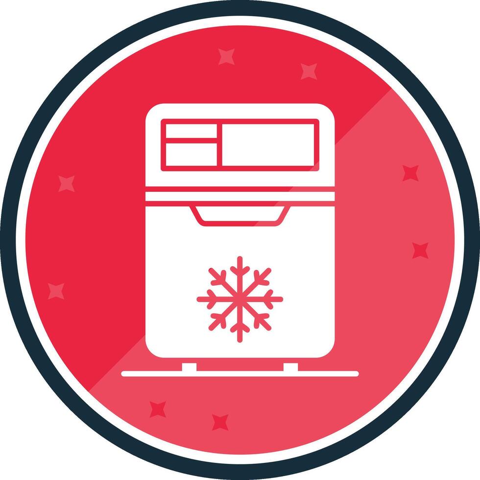 Refrigerator Glyph verse Icon vector