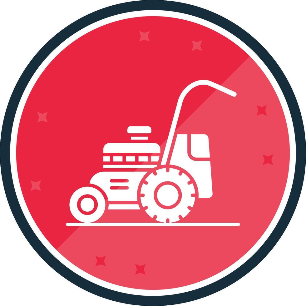 Mower Glyph verse Icon vector