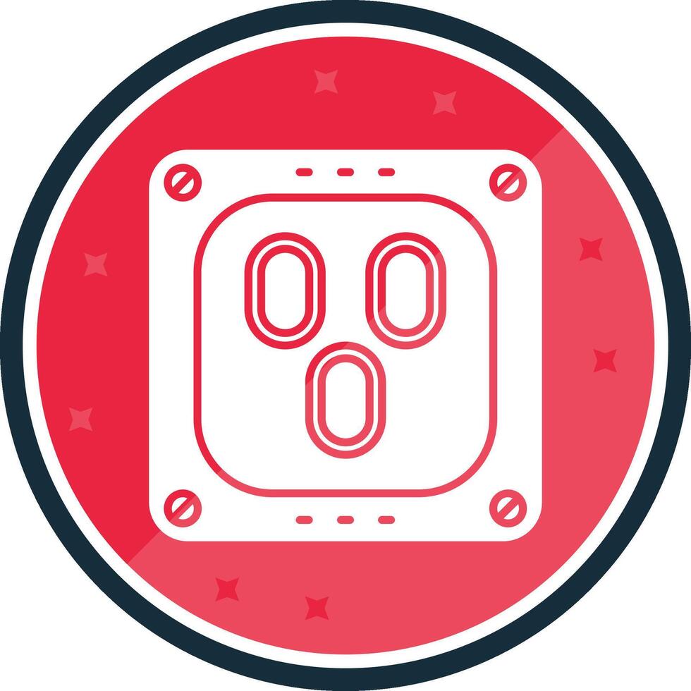 Outlet Glyph verse Icon vector