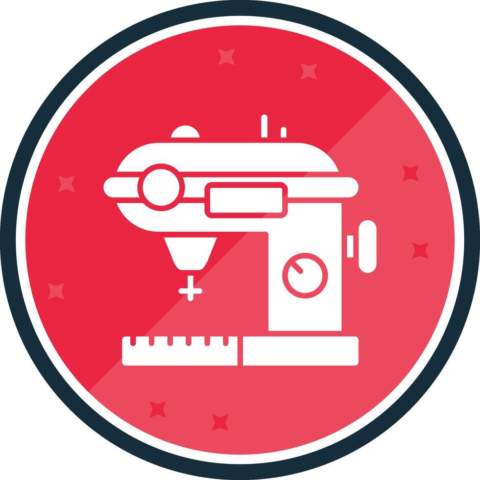 Sewing Glyph verse Icon vector