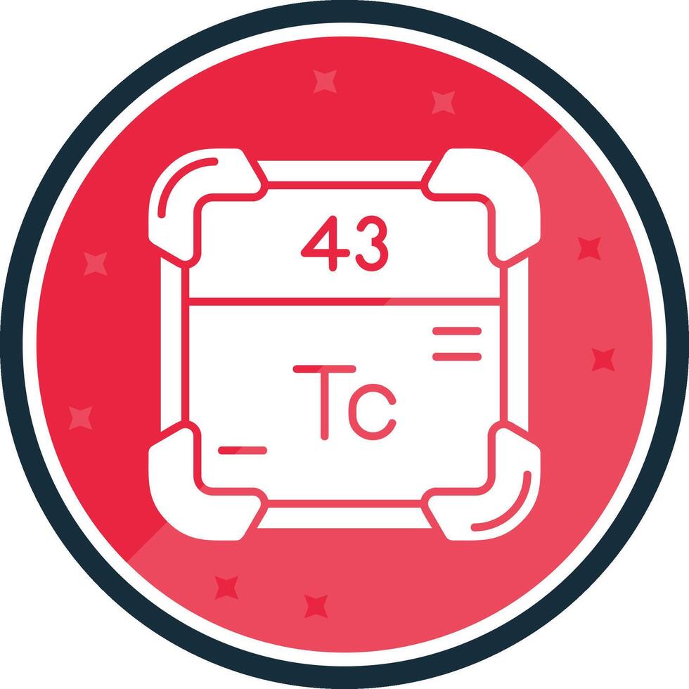 Technetium Glyph verse Icon vector