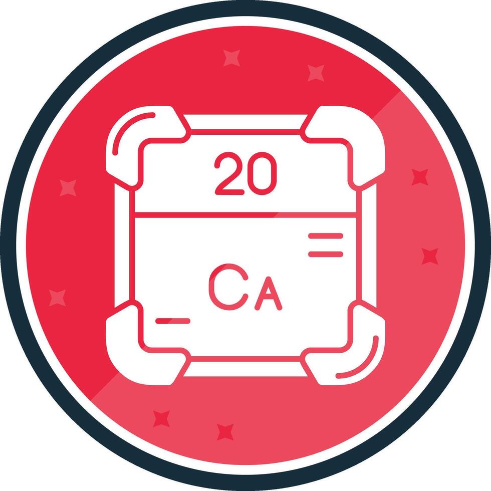 Calcium Glyph verse Icon vector