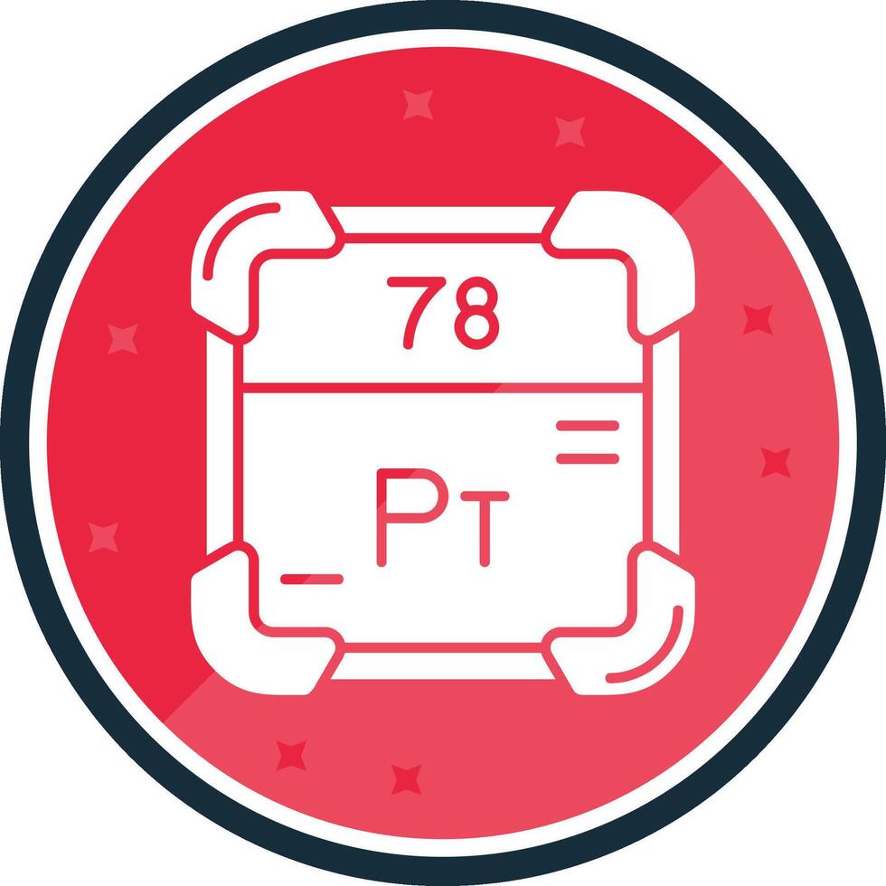 Platinum Glyph verse Icon vector