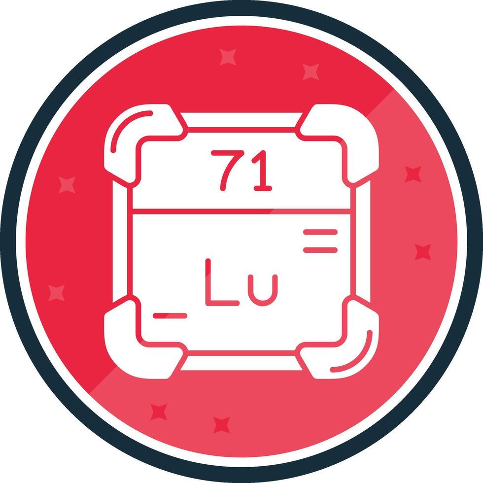 Lutetium Glyph verse Icon vector