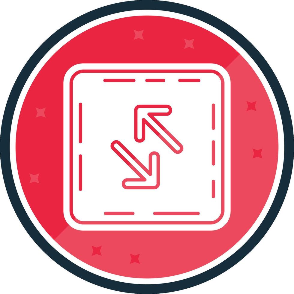 Swap Glyph verse Icon vector