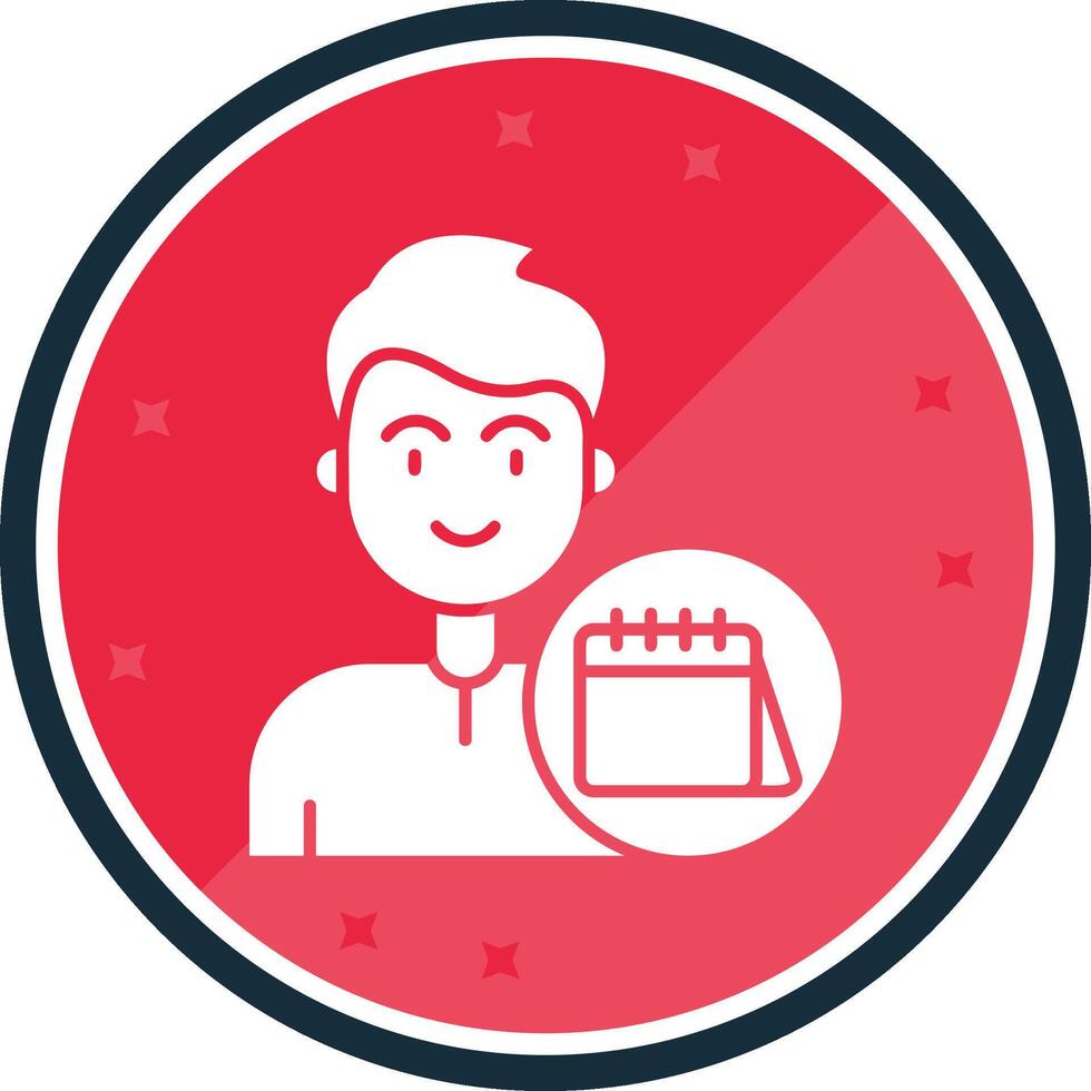 Calendar Glyph verse Icon vector