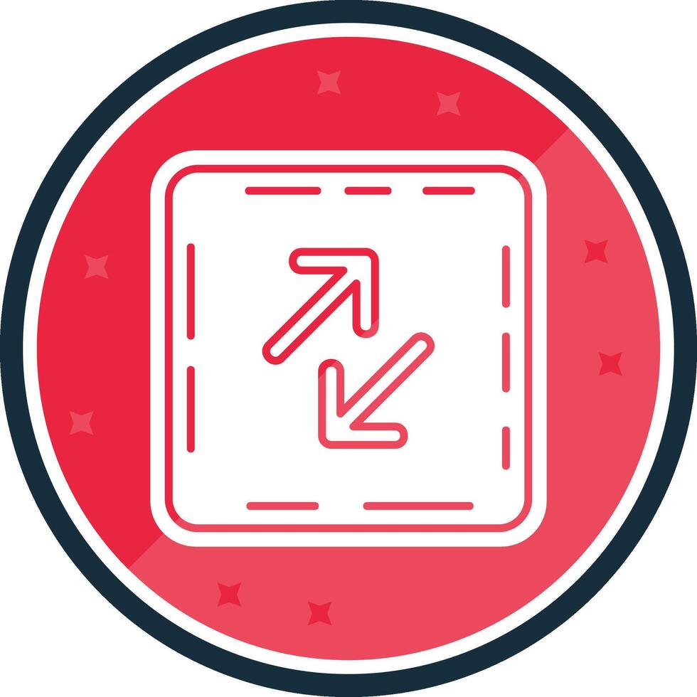 Swap Glyph verse Icon vector