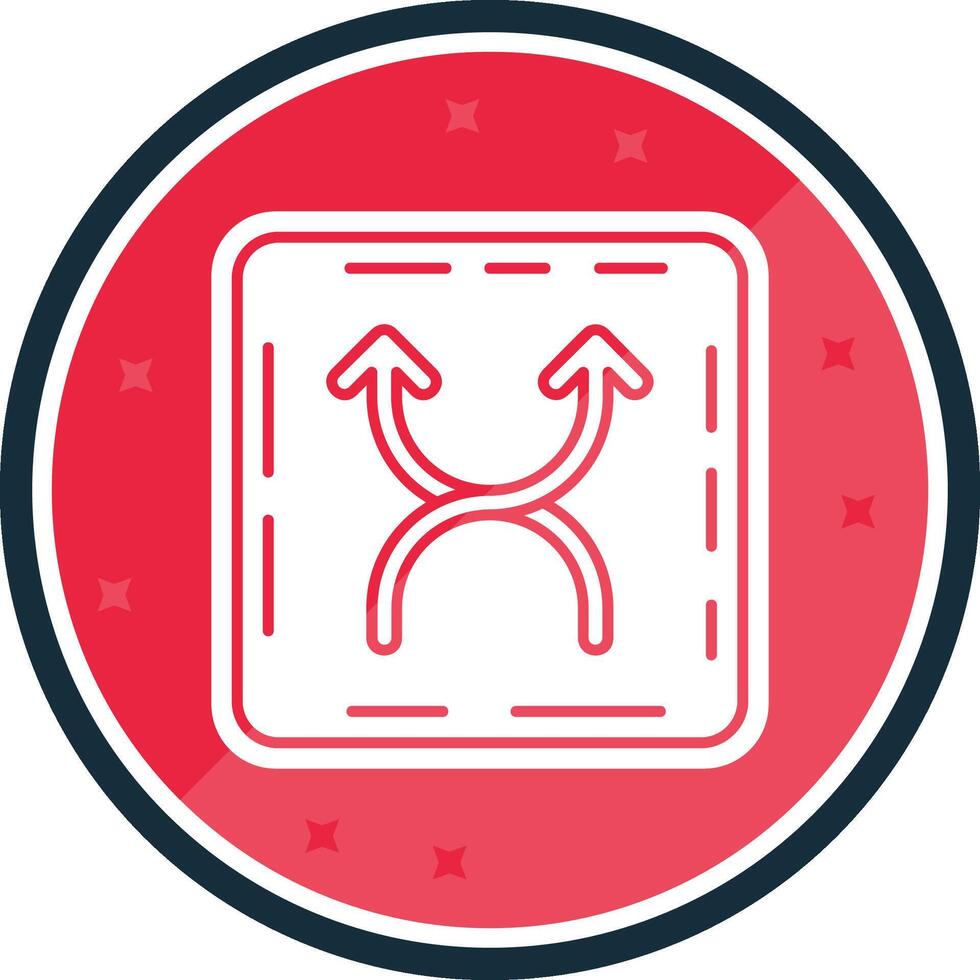 Shuffle Glyph verse Icon vector