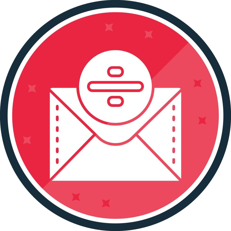 Divide Glyph verse Icon vector