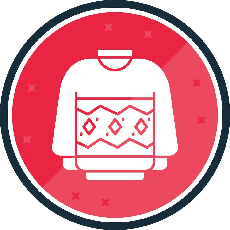 Sweater Glyph verse Icon vector