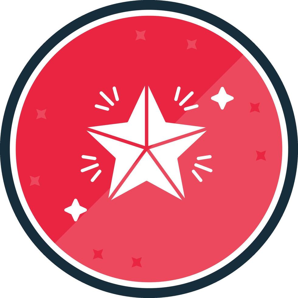 Star Glyph verse Icon vector