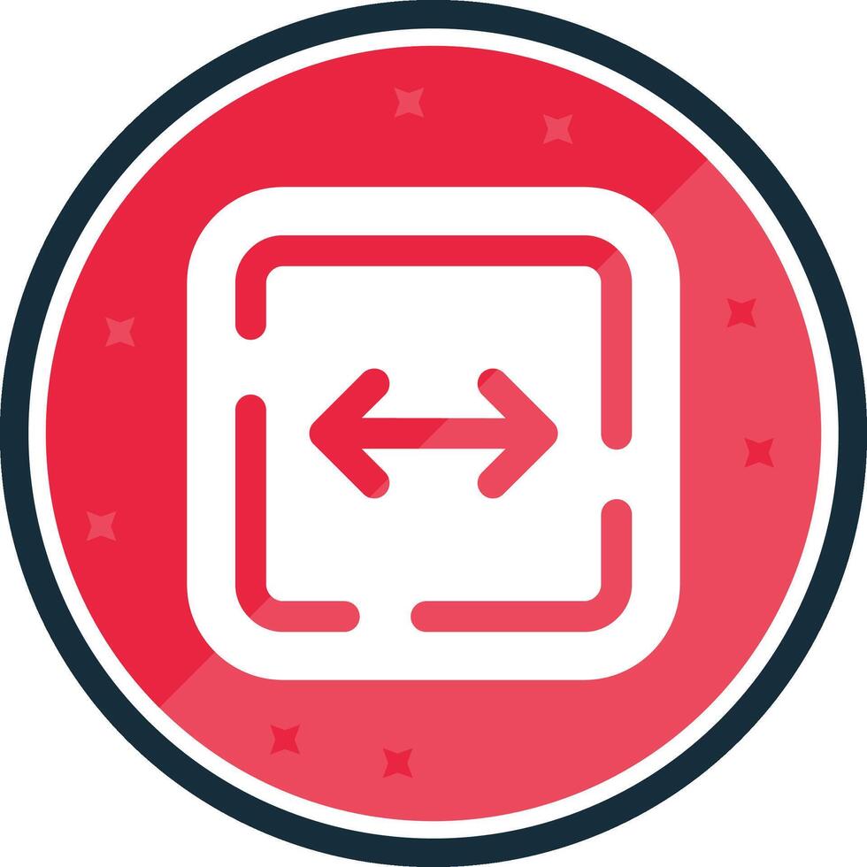 Left and right arrow Glyph verse Icon vector