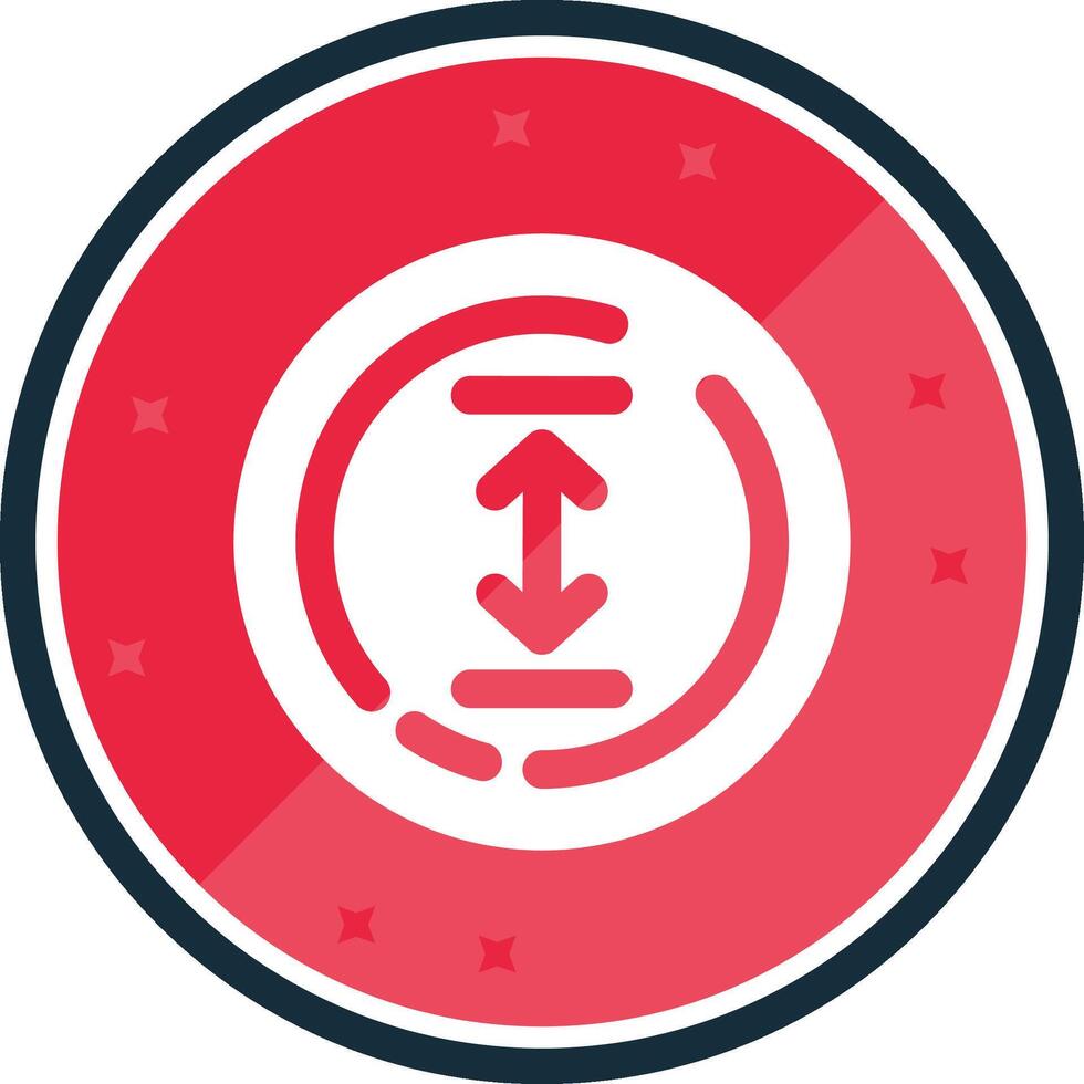 Up and down arrow Glyph verse Icon vector