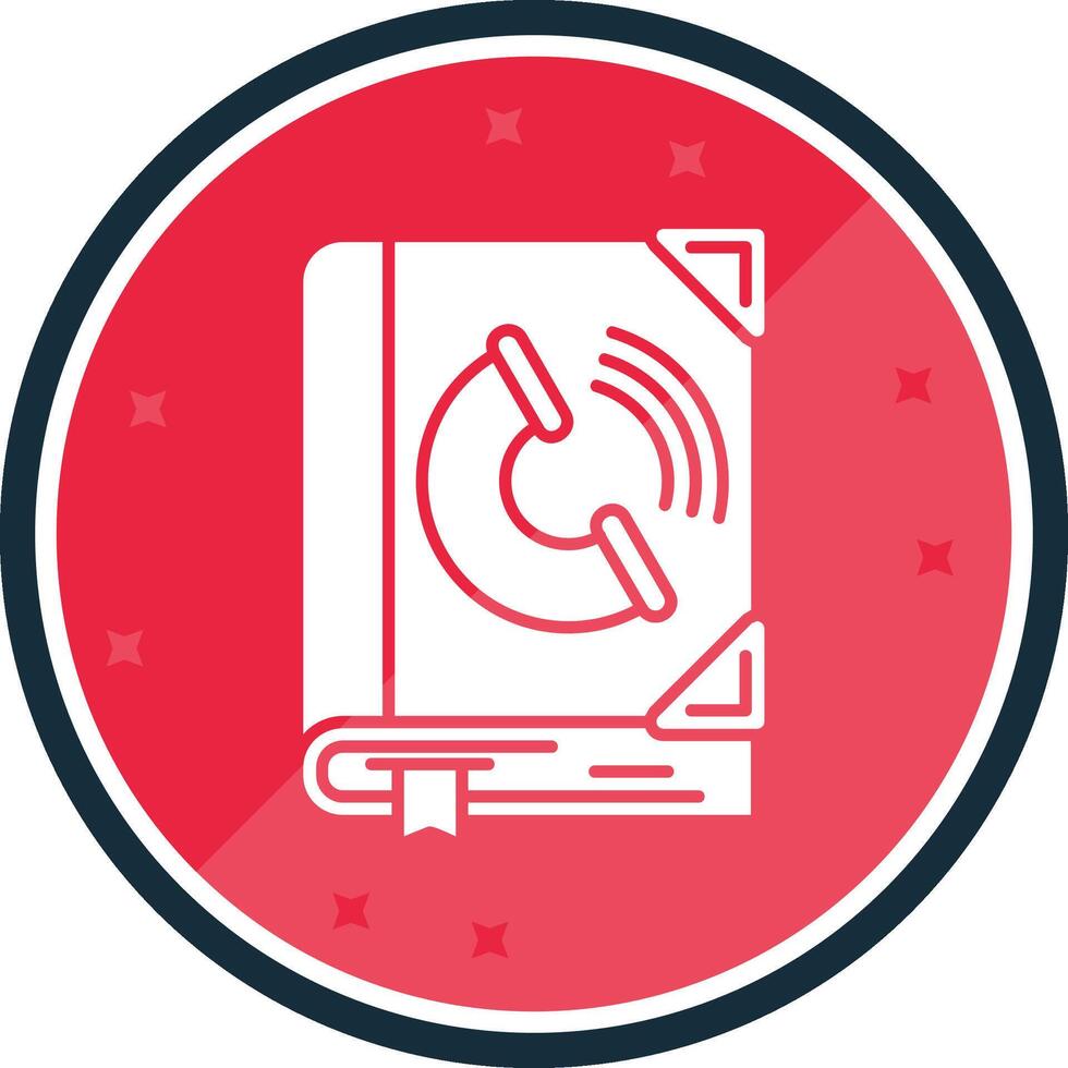 Contact Glyph verse Icon vector