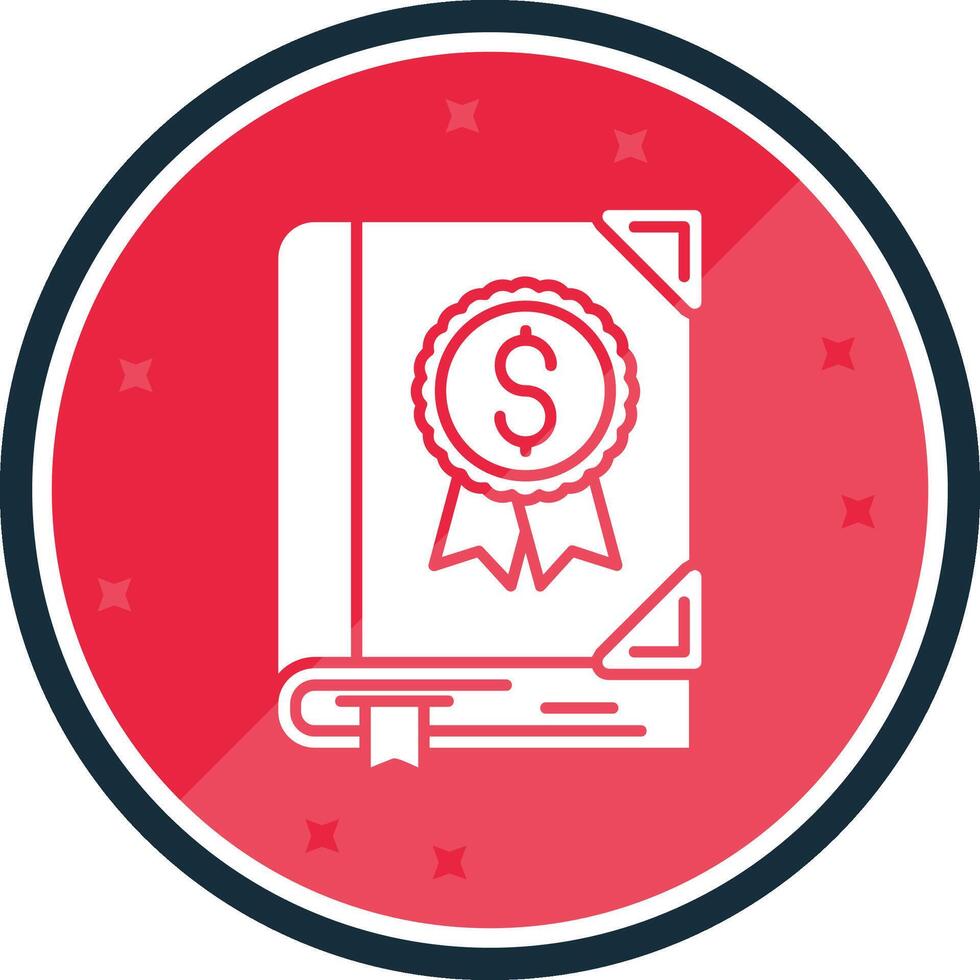 Valuable Glyph verse Icon vector