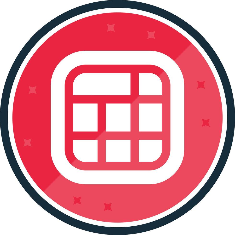 Layout Glyph verse Icon vector