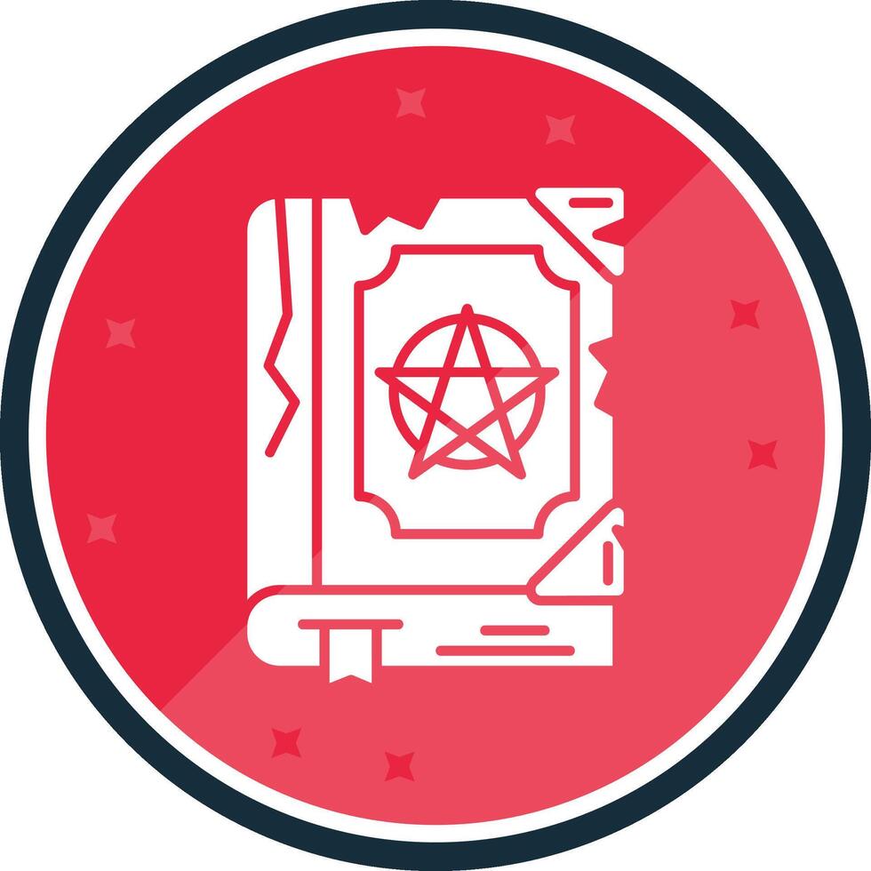 Magic book Glyph verse Icon vector