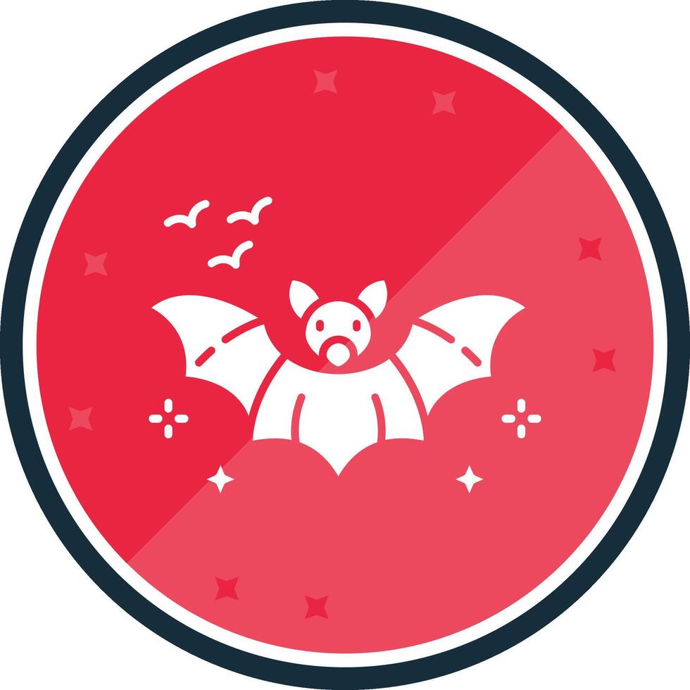 Bat Glyph verse Icon vector