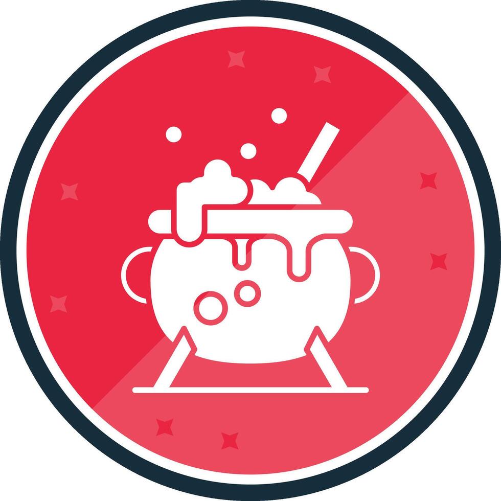 Cauldron Glyph verse Icon vector