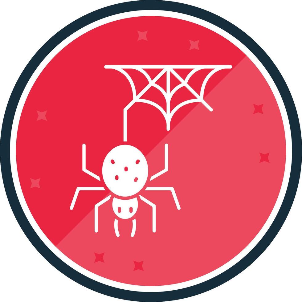 Spider Glyph verse Icon vector