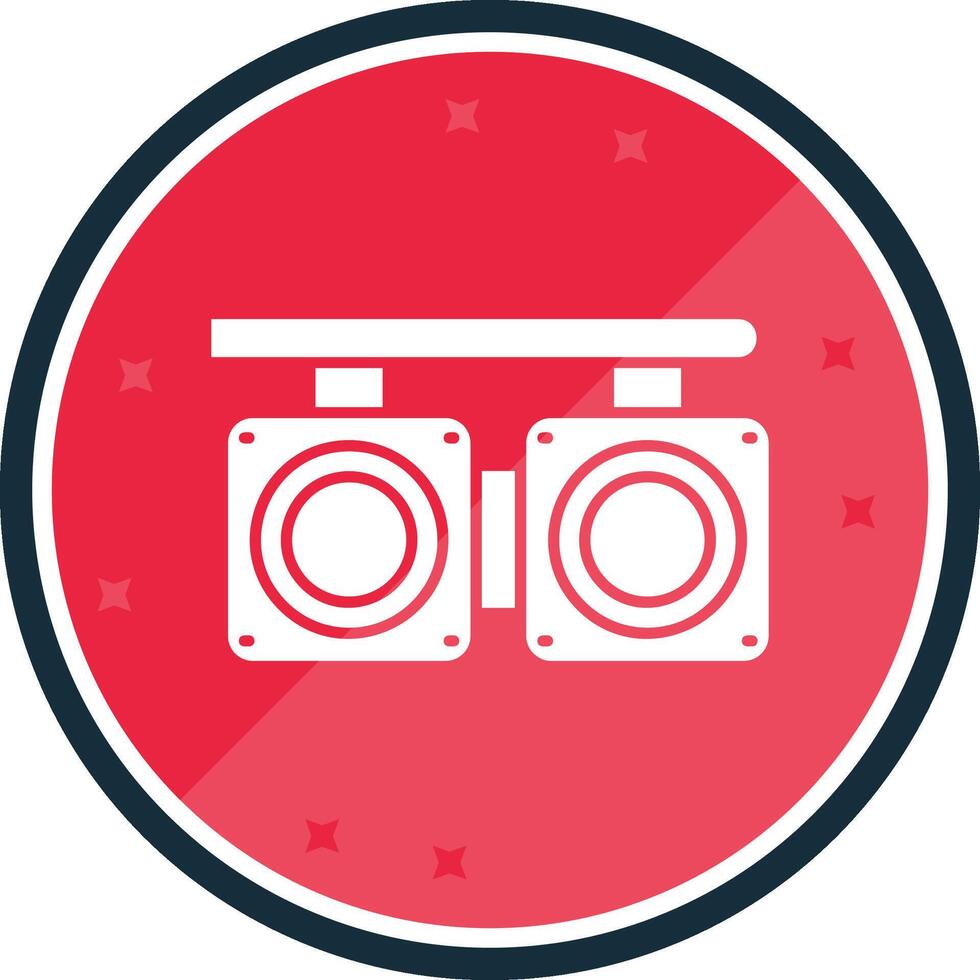 Crossing Glyph verse Icon vector
