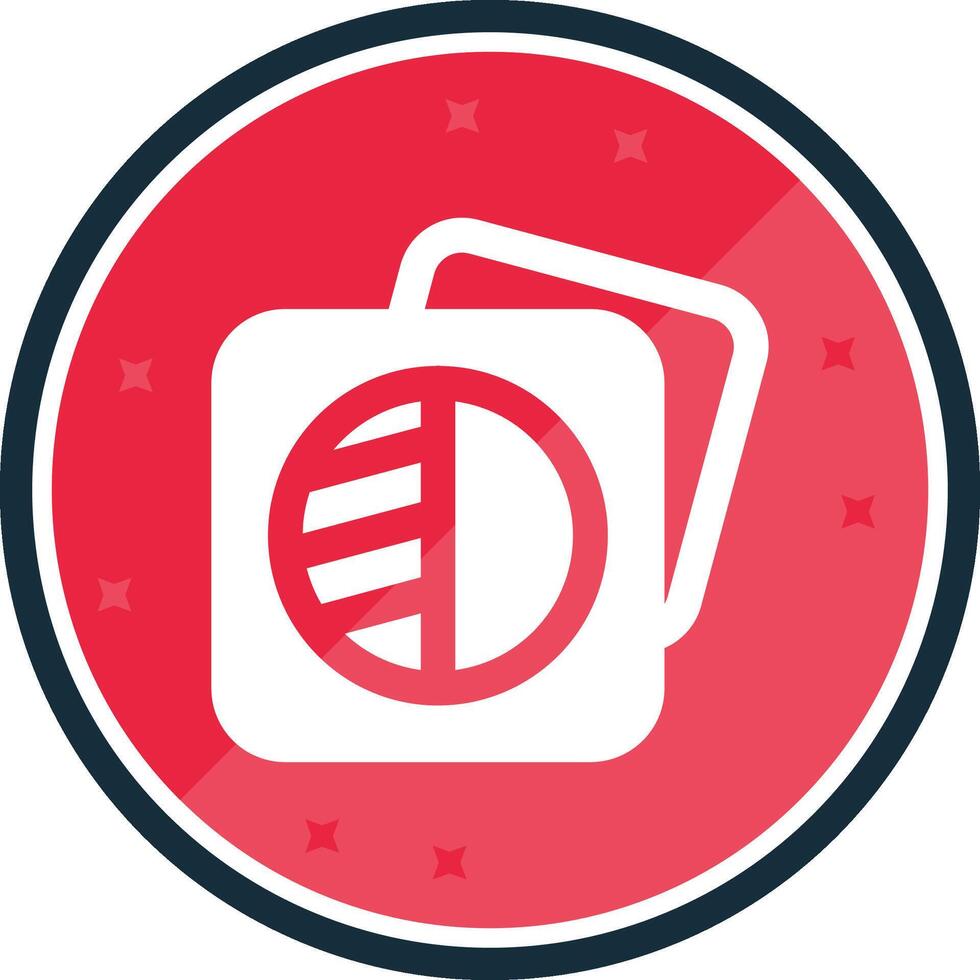 Image shadows Glyph verse Icon vector