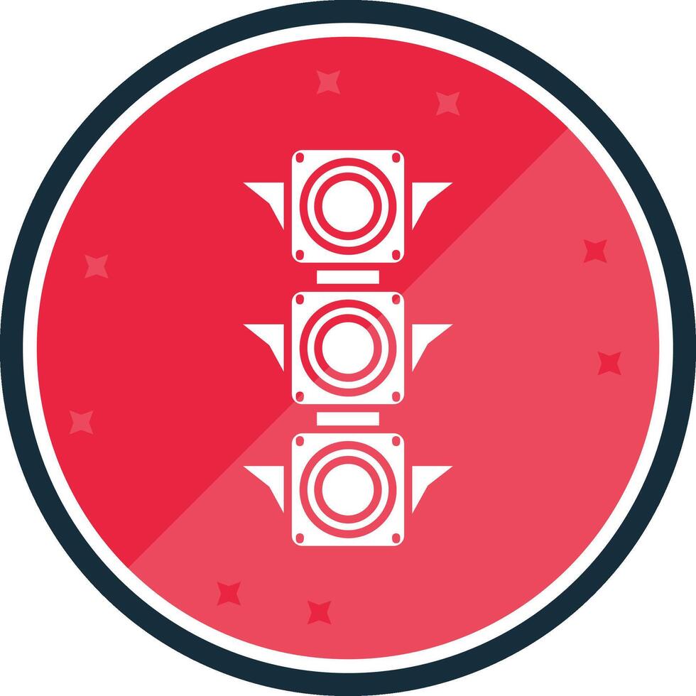 Traffic light Glyph verse Icon vector