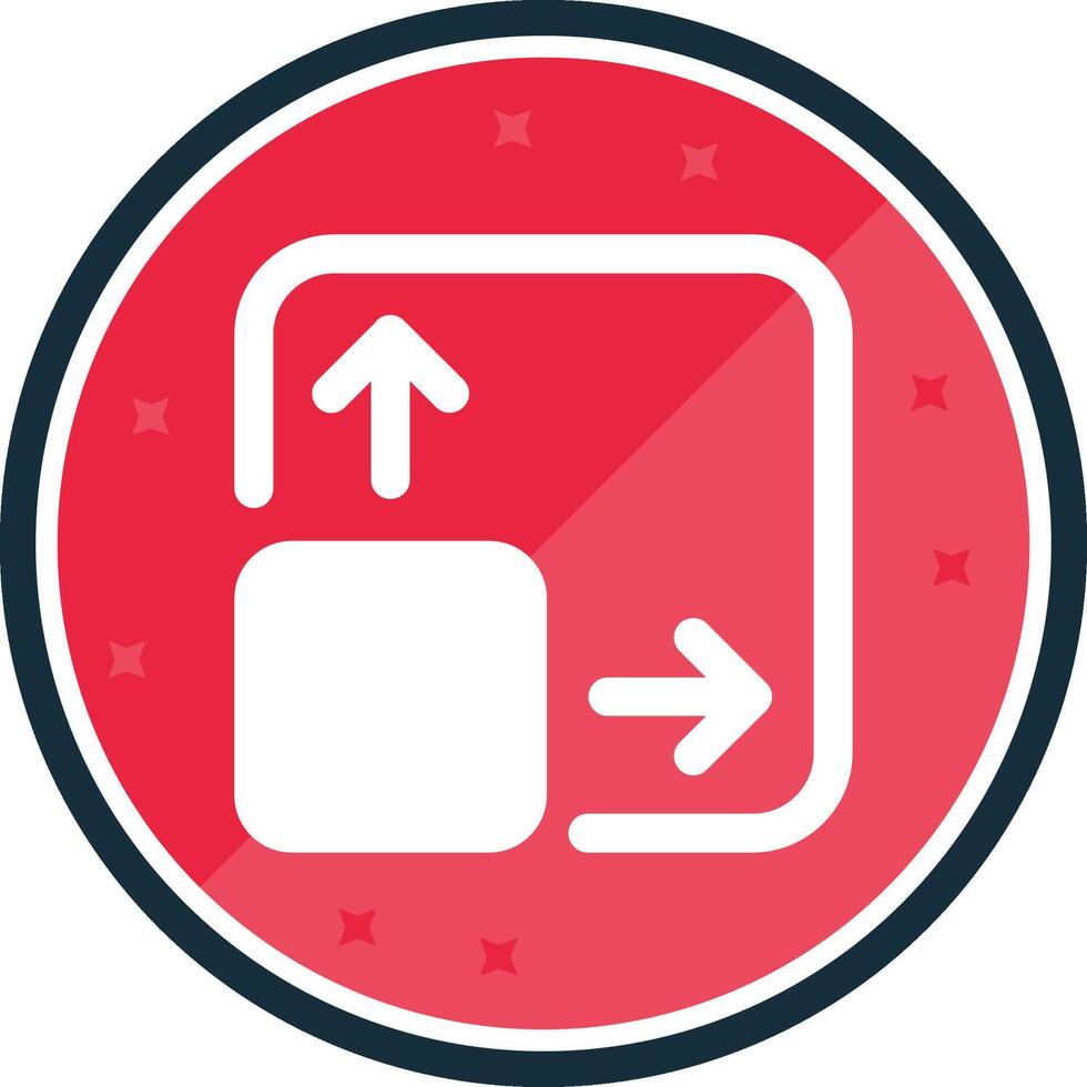 Expand Glyph verse Icon vector