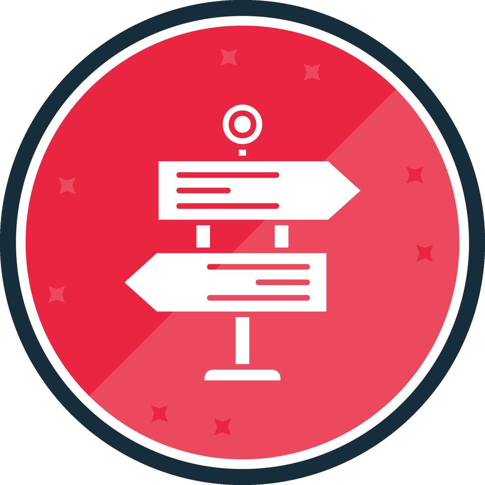 Direction Glyph verse Icon vector