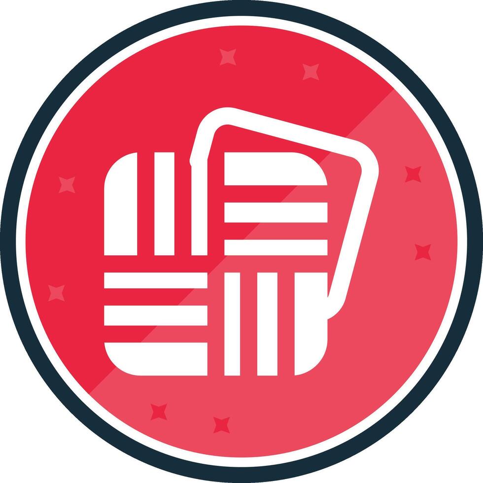 Texture Glyph verse Icon vector