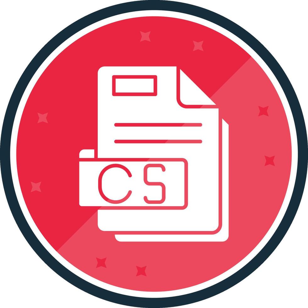 Cs Glyph verse Icon vector