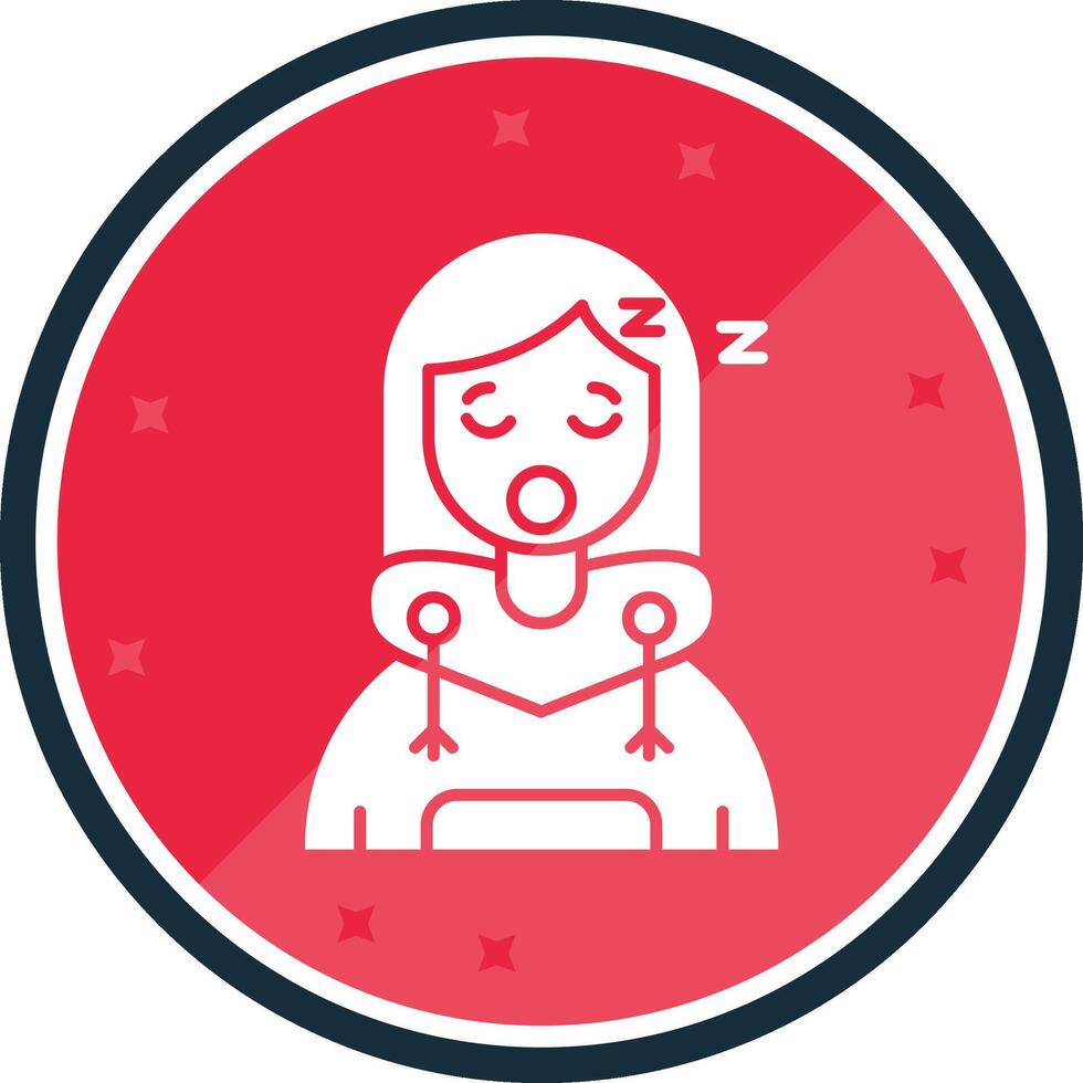 Sleep Glyph verse Icon vector