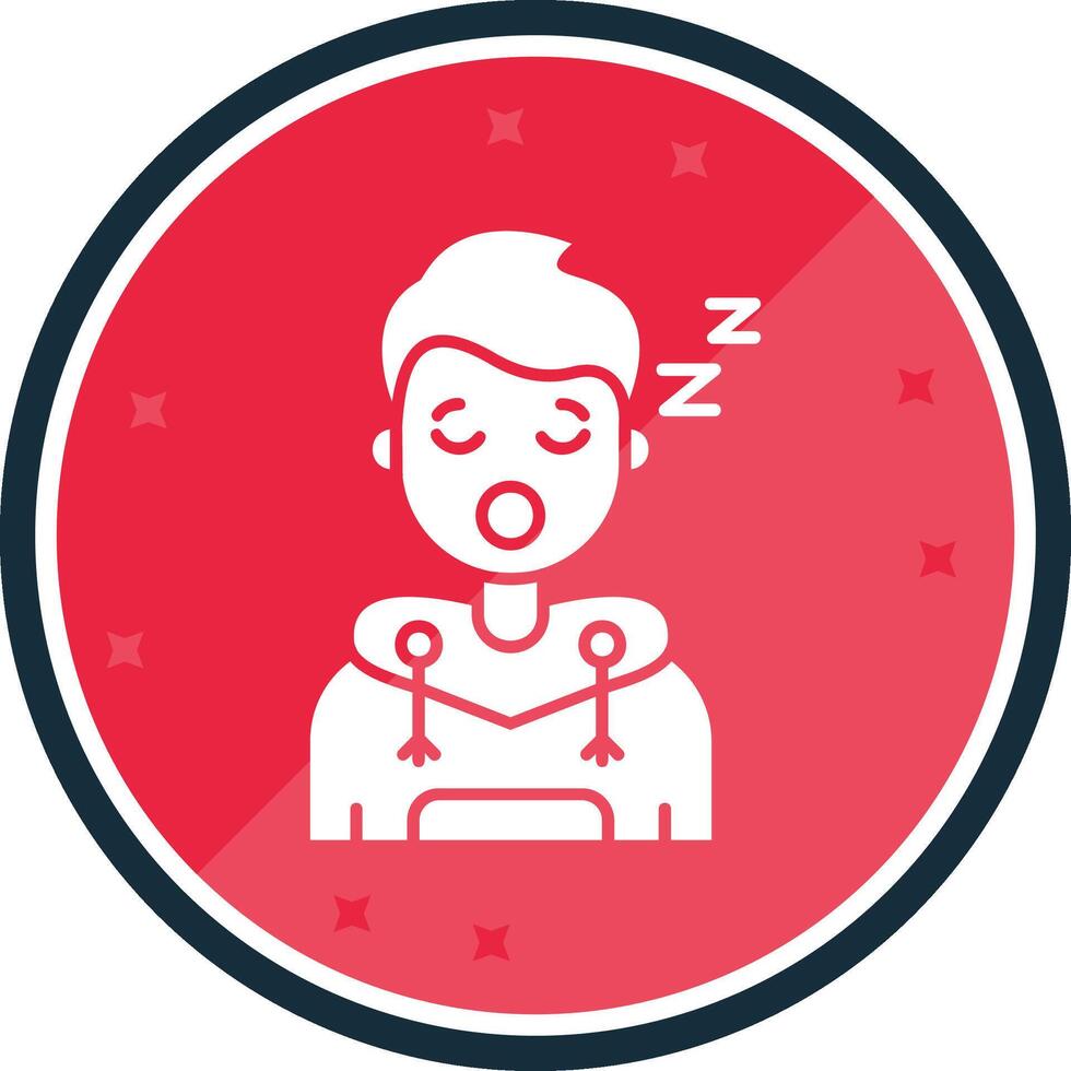 Sleep Glyph verse Icon vector